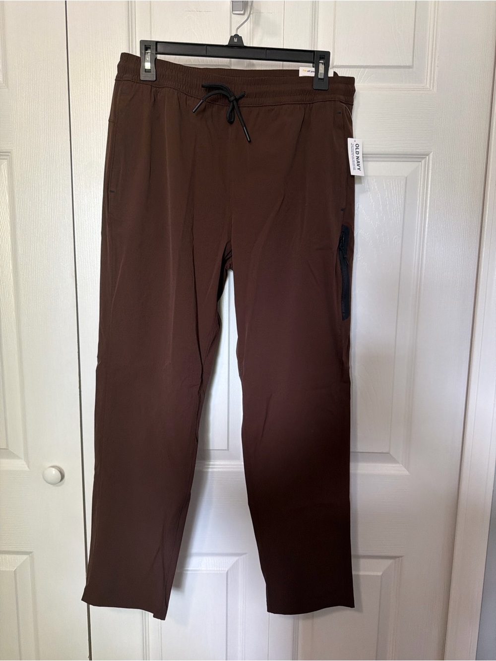 Old Navy Men's Dark Brown Jogger Pants with Drawstring